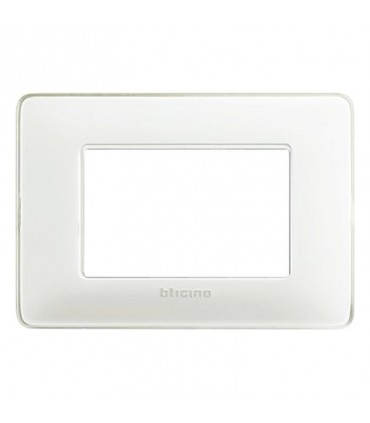 Bticino Matix Abdeckrahmen 3 Module Farbe Eis AM4803CBN
