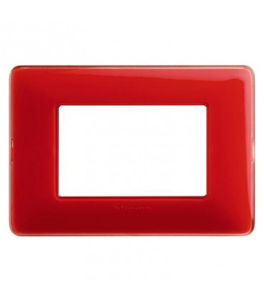 Bticino Matix Abdeckrahmen 3 Module Farbe Korallenrot AM4803CRD