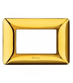 Bticino Matix Abdeckrahmen 3 Module Farbe Gold glänzend AM4803GOR