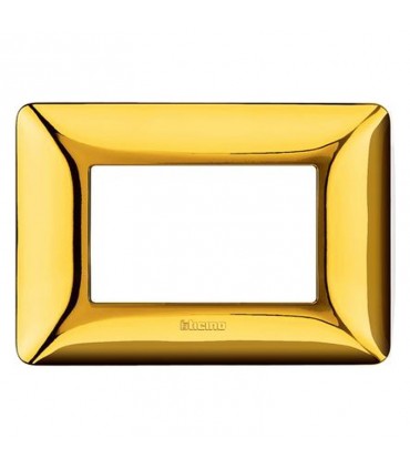 Bticino Matix Abdeckrahmen 3 Module Farbe Gold glänzend AM4803GOR