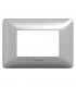 Bticino Matix Abdeckrahmen 3 Module Farbe Silber AM4803MSL