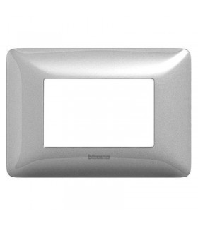 Bticino Matix Abdeckrahmen 3 Module Farbe Silber AM4803MSL