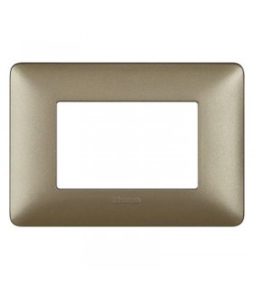 Bticino Matix Abdeckrahmen 3 Module Farbe Titanium AM4803MTA
