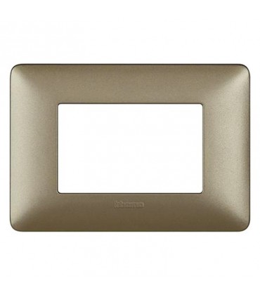 Bticino Matix Abdeckrahmen 3 Module Farbe Titanium AM4803MTA