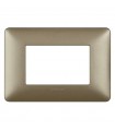 Bticino Matix Abdeckrahmen 3 Module Farbe Titanium AM4803MTA