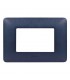 Bticino Matix Abdeckrahmen 3 Module Farbe Blau Quecksilber AM4803TBM
