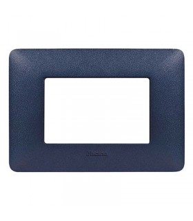 Bticino Matix Abdeckrahmen 3 Module Farbe Blau Quecksilber AM4803TBM