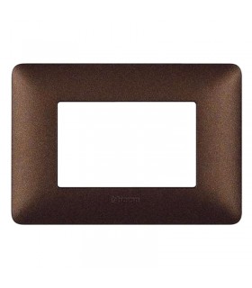 Bticino Matix Abdeckrahmen 3 Module Farbe Kaffeebraun AM4803TGG