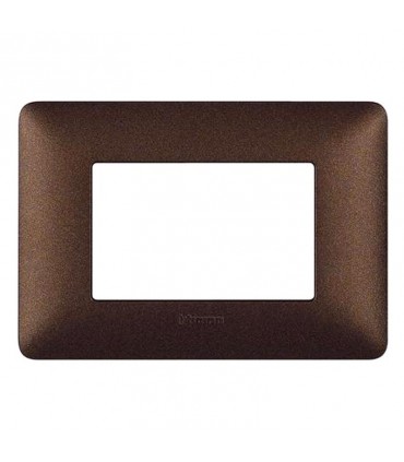 Bticino Matix Abdeckrahmen 3 Module Farbe Kaffeebraun AM4803TGG