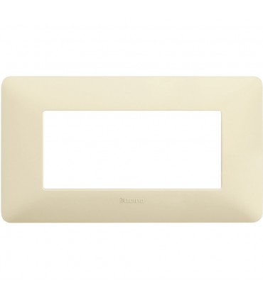 Bticino Matix Abdeckrahmen 4 Module Farbe Elfenbein AM4804BAV
