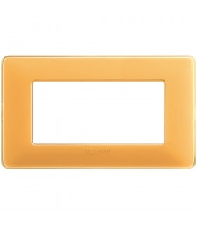 Bticino Matix Abdeckrahmen 4 Module Farbe Bernstein AM4804CAB