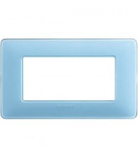 Bticino Matix Abdeckrahmen 4 Module Farbe Türkis AM4804CAR