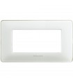 Bticino Matix Abdeckrahmen 4 Module Farbe Eis AM4804CBN