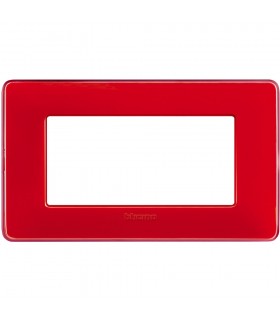 Bticino Matix Abdeckrahmen 4 Module Farbe Korallenrot AM4804CRD