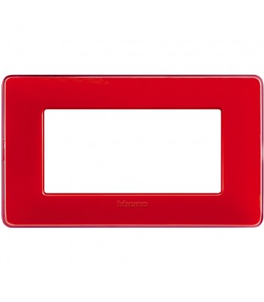 Bticino Matix Abdeckrahmen 4 Module Farbe Korallenrot AM4804CRD