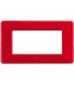 Bticino Matix Abdeckrahmen 4 Module Farbe Korallenrot AM4804CRD