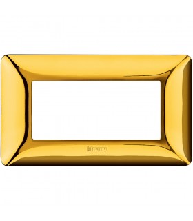 Bticino Matix Abdeckrahmen 4 Module Farbe Gold glänzend AM4804GOR