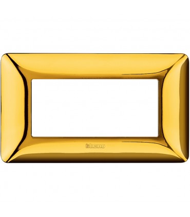 Bticino Matix Abdeckrahmen 4 Module Farbe Gold glänzend AM4804GOR