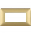 Bticino Matix Abdeckrahmen 4 Module Farbe Gold AM4804MGL