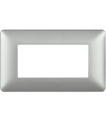 Bticino Matix Abdeckrahmen 4 Module Farbe Silber AM4804MSL