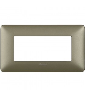 Bticino Matix Abdeckrahmen 4 Module Farbe Titanium AM4804MTA