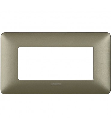 Bticino Matix Abdeckrahmen 4 Module Farbe Titanium AM4804MTA