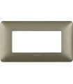 Bticino Matix Abdeckrahmen 4 Module Farbe Titanium AM4804MTA