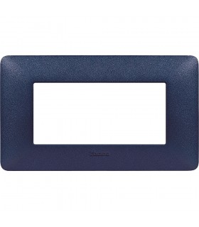 Bticino Matix Abdeckrahmen 4 Module Farbe Blau Quecksilber AM4804TBM