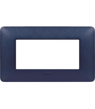 Bticino Matix Abdeckrahmen 4 Module Farbe Blau Quecksilber AM4804TBM