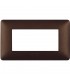 Bticino Matix Abdeckrahmen 4 Module Farbe Kaffeebraun AM4804TGG