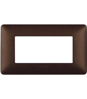 Bticino Matix Abdeckrahmen 4 Module Farbe Kaffeebraun AM4804TGG