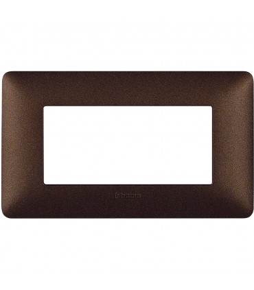 Bticino Matix Abdeckrahmen 4 Module Farbe Kaffeebraun AM4804TGG