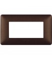 Bticino Matix Abdeckrahmen 4 Module Farbe Kaffeebraun AM4804TGG
