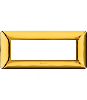 Bticino Matix Abdeckrahmen 6 Module Farbe Gold glänzend AM4806GOR