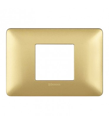 Bticino Matix Abdeckrahmen 2 zentrierte Module Farbe Gold AM4819MGL