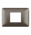 Bticino Matix Abdeckrahmen 2 zentrierte Module Farbe Iron AM4819MIR