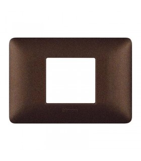 Bticino Matix Abdeckrahmen 2 zentrierte Module Farbe Kaffeebraun AM4819TGG
