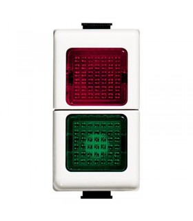 Bticino Matix Glas-Fassungsmodul grün/rot AM5064V