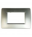 Bticino Luna Platte 3 Module Metallicgrün C4803VM
