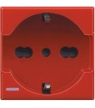 Bticino Axolute Schuko 10/16A Rote Steckdose H4140/16R