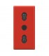 Bticino Axolute 10/16A Bipass-Steckdose Rot H4180