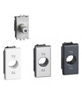 Bticino LivingLight TV- und Sat-Steckdose Typ f Stecker H4202F