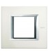 Bticino Axolute Platte 2 Module Gebürstetes Aluminium HA4802XC