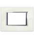 Bticino Axolute Platte 3 Module Weiß Limoges HA4803BG
