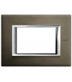 Bticino Axolute Platte 3 Module Bronze HA4803BR