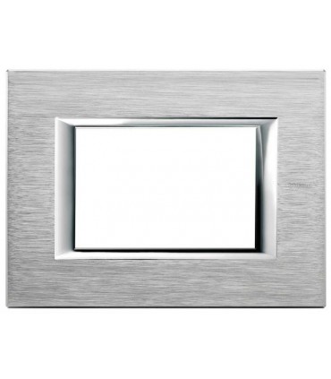 Bticino Axolute Platte 3 Module Chrom HA4803CR