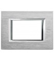 Bticino Axolute Platte 3 Module Chrom HA4803CR