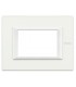 Bticino Axolute Platte 3 Module Weiß Monochrom HA4803HD