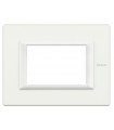 Bticino Axolute Platte 3 Module Weiß Monochrom HA4803HD
