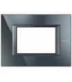 Platte Bticino Axolute 3 Module Anthrazit Monochrom HA4803HS